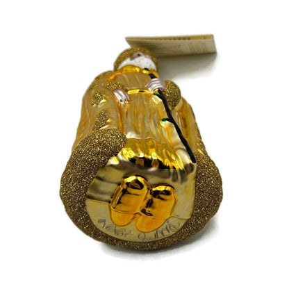 Patricia Breen Santa of the Golden Oaks Gold Christmas Holiday Tree Ornament