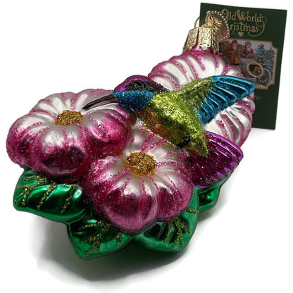 Magnificent Hummingbird Ornament Floral Christmas Tree OWC Old World Christmas