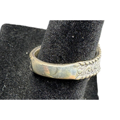 CP Carolyn Pollack Ring R 925 Sterling Silver Metal Filigree Artisan Size 7 3/4