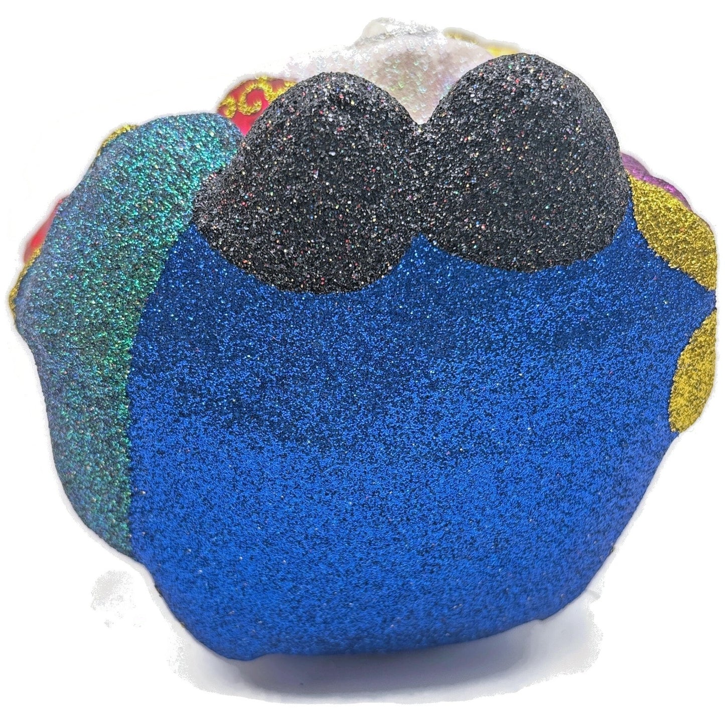 Larry Fraga I'm On The List Santa Claus Glitter Glass Christmas Tree Ornament