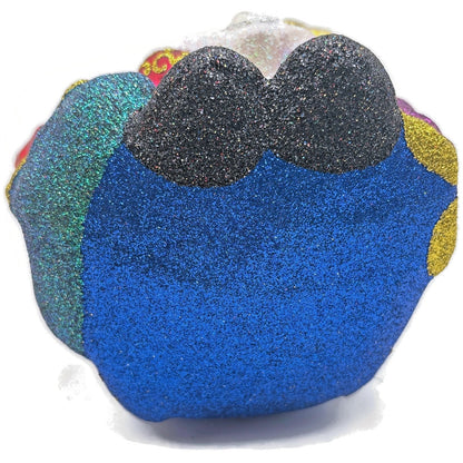 Larry Fraga I'm On The List Santa Claus Glitter Glass Christmas Tree Ornament