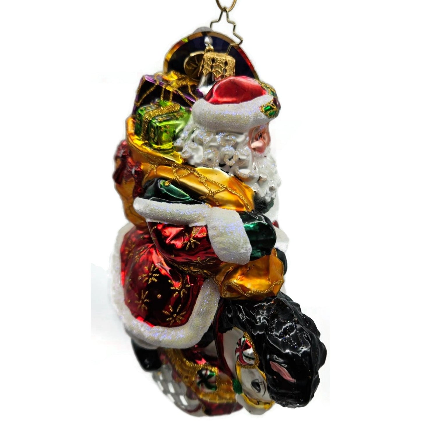 Christopher Radko Winter Rider Santa Motorcycle Christmas Ornament LE 566/925