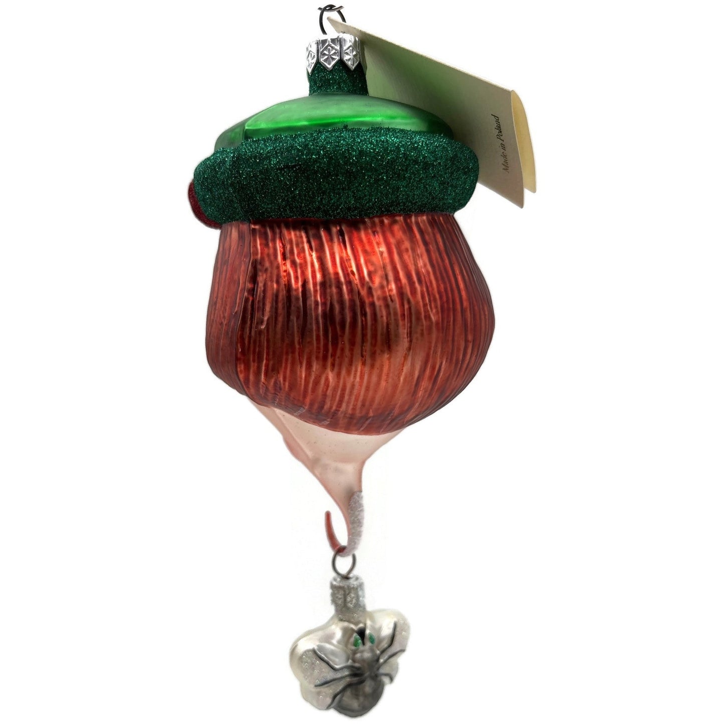 Patricia Breen I Don't Know Why She Swallowed a Fly Green Hat Christmas Ornament