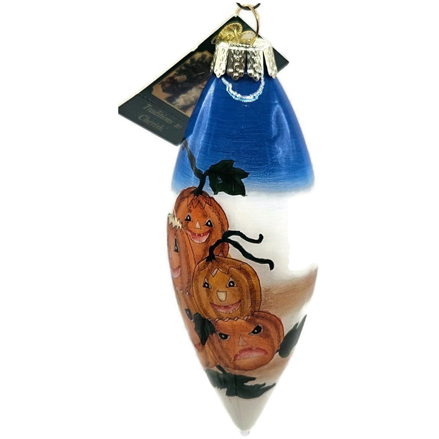 Inside Art Hand Painted Pumpkins Halloween Ornament Old World Christmas OWC