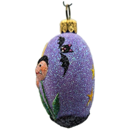 Patricia Breen Dracula's Garden Purple Glass Halloween Christmas Ornament 2558