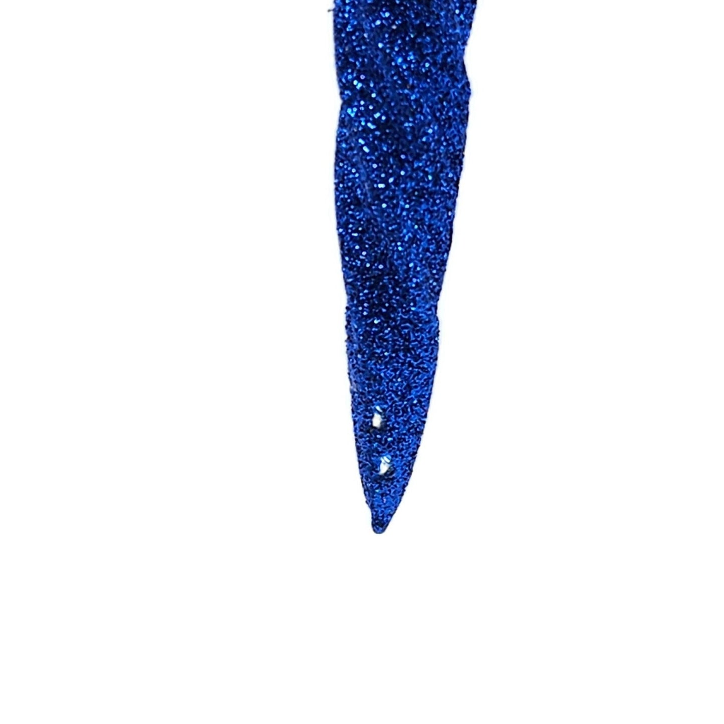 Patricia Breen French Twist Blue Glittered Icicle Christmas Holiday Ornament