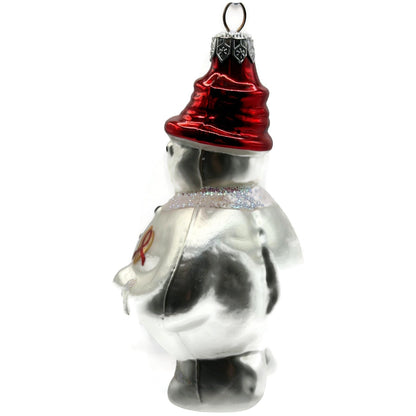 Christopher Radko Frosty Cares AIDS Awareness Snowman Christmas Ornament 94SP05