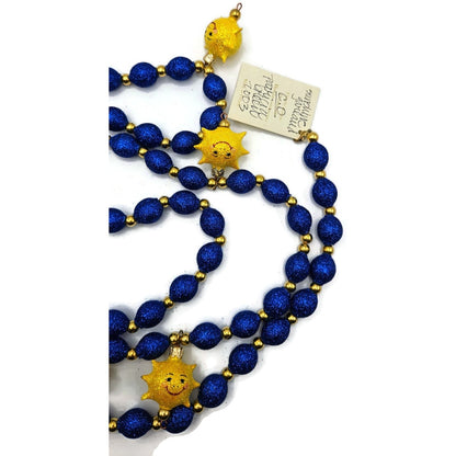 Patricia Breen Sunshine Garland Blue Yellow Spring Christmas Tree Decor CATZ