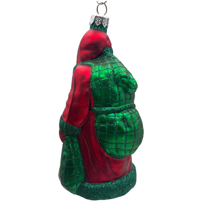 Patricia Breen Laden With Love Red Green Santa Claus Christmas Tree Ornament