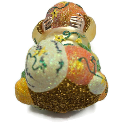 Patricia Breen Harvest Santa Gold Pumpkins Fall Christmas Ornament Signed 2230