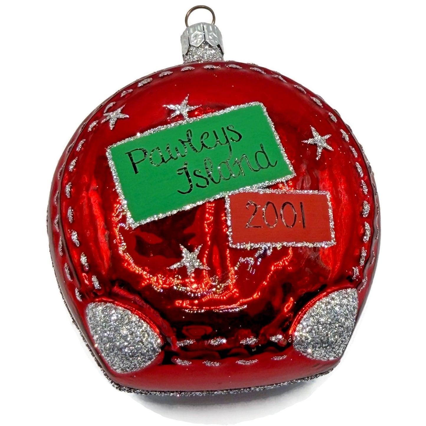 Patricia Breen Journey With Me Red Pawleys Island Stars Christmas Ornament 2113