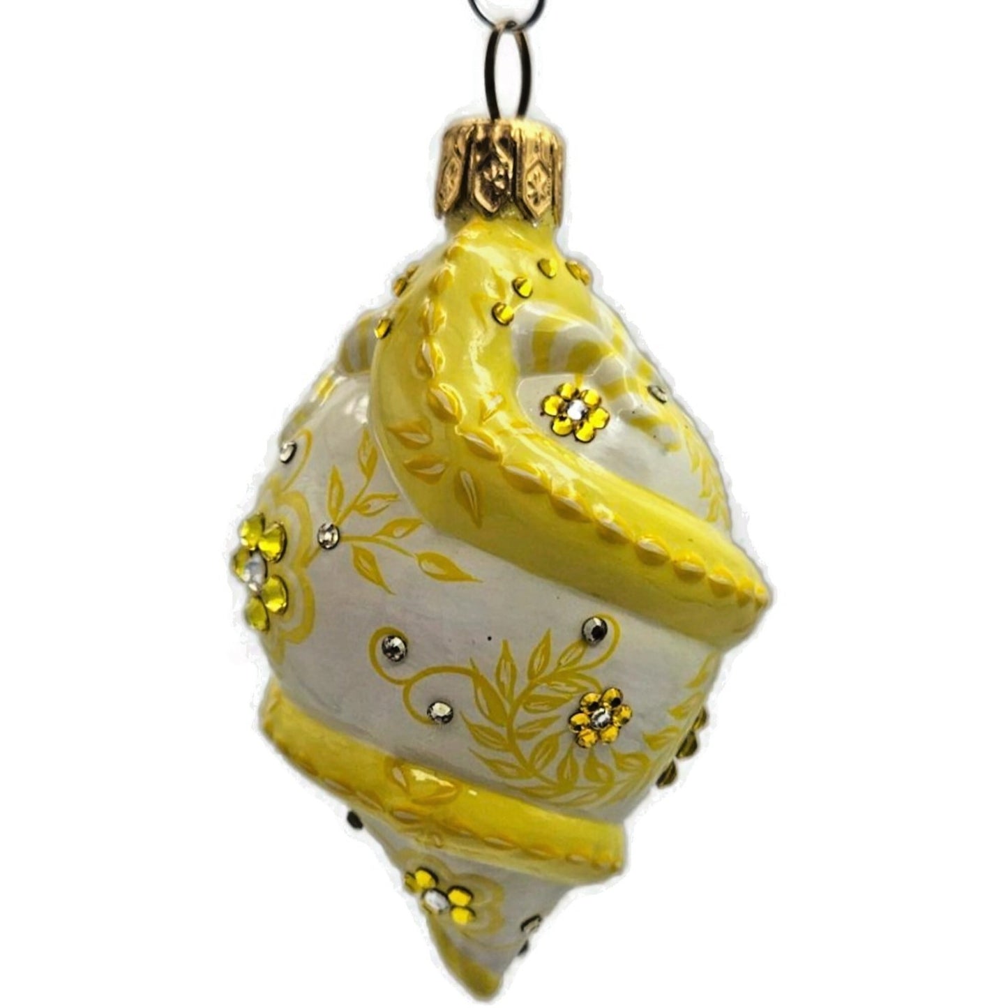 Patricia Breen Topping Chameleon Zalipie Citrine Spring Christmas Tree Ornament