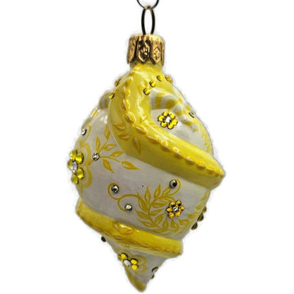 Patricia Breen Topping Chameleon Zalipie Citrine Spring Christmas Tree Ornament