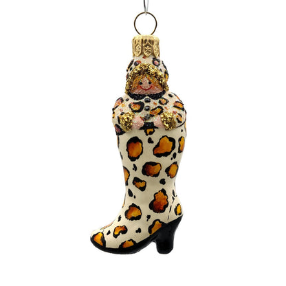 Patricia Breen Best Foot Forward Leopard Animal Christmas Tree Holiday Ornament