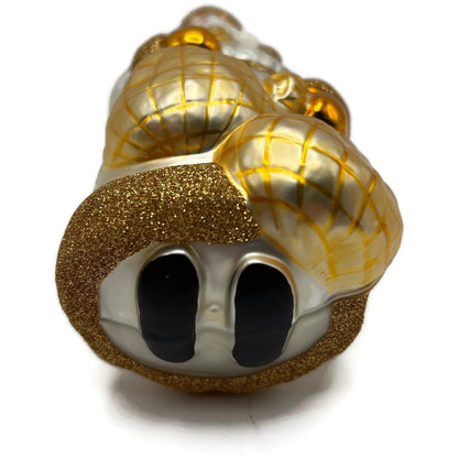 Patricia Breen Laden With Love Pearl Gold Santa Claus Christmas Tree Ornament