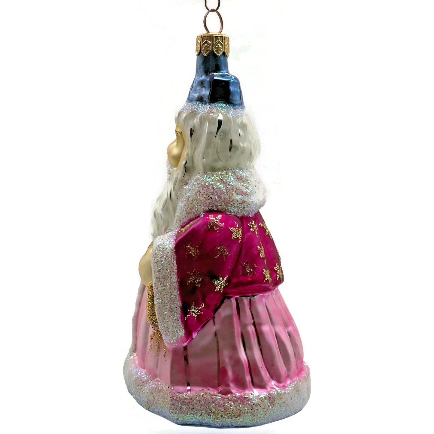 Christopher Radko Incantation Wizard Santa Merlin Pink Christmas Tree Ornament