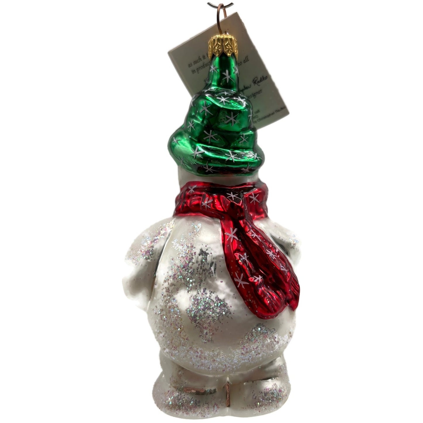 Christopher Radko Frosty Weather Snowman Winter Christmas Tree Ornament 96-SP-14