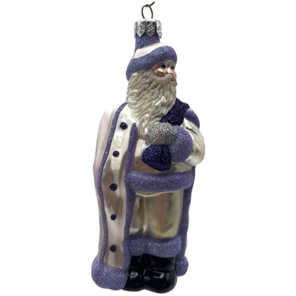 Patricia Breen Jordan Santa Purple Lavender Christmas Tree Ornament Milaeger's