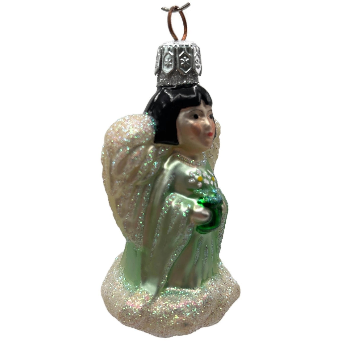 Patricia Breen Angel from Quartet Of Angels Pastel Green Christmas Tree Ornament