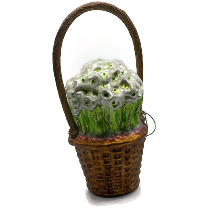 Basket of Paperwhites Spring Garden Flower Christmas Tree Ornament Eric Cortina