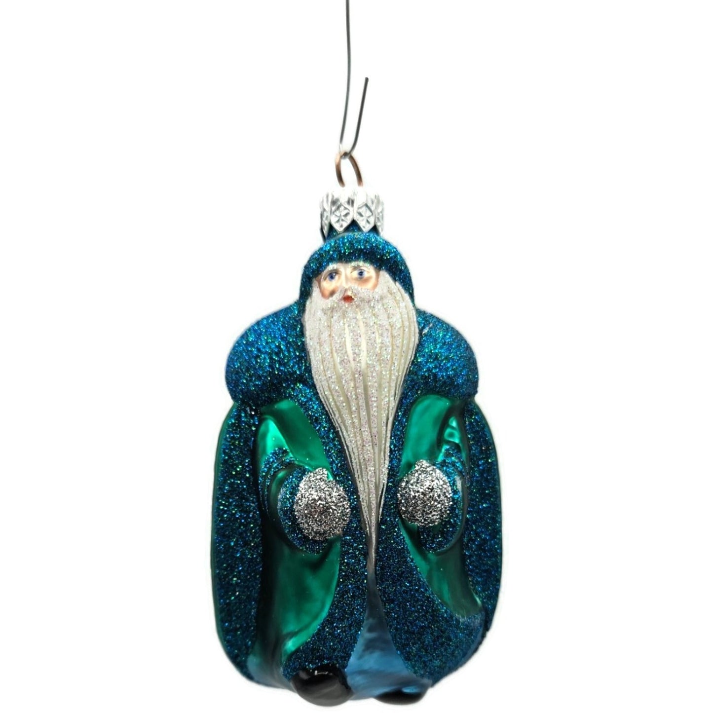 Patricia Breen Scarab Santa Claus Turquoise Bug Spring Christmas Tree Ornament