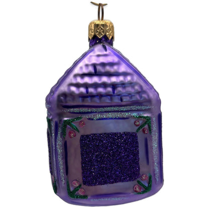 Patricia Breen Hickory Dickory Clock Lavender Birds Flowers Christmas Ornament