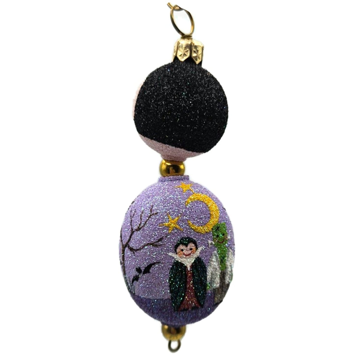 Patricia Breen Kinley Kinetics II The Count Moon Purple Halloween Ornament CATZ