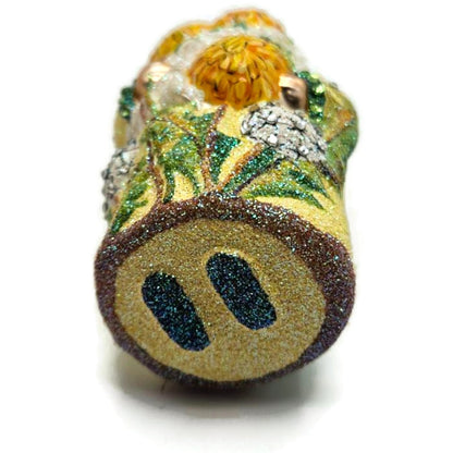 Patricia Breen Miniature Dandelion Santa Yellow Spring Christmas Ornament NM