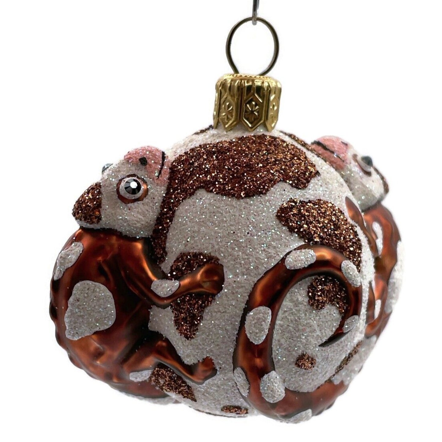 Patricia Breen For James Twice Brown Cow Chameleon Lizard Christmas Ornament