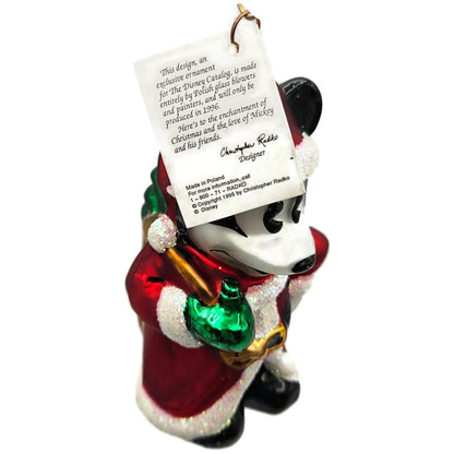 Christopher Radko Christmas Eve Mickey Disney Catalog Exclusive Ornament