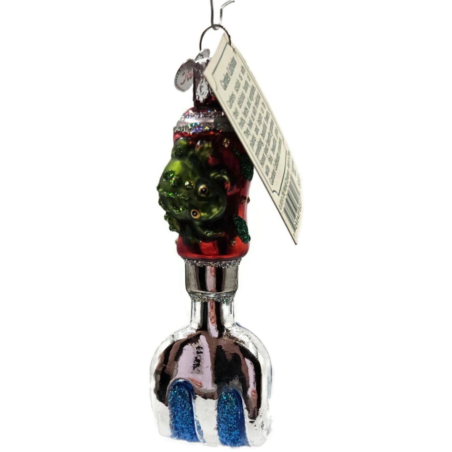 OWC Garden Cultivator Rake Frog Yard Work Glass Old World Christmas Ornament