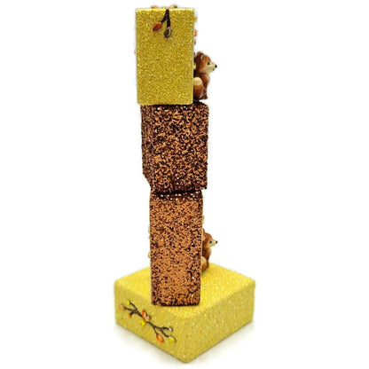 Patricia Breen Presenting Gold Fox Fall Leaves Free Standing Ornament Set