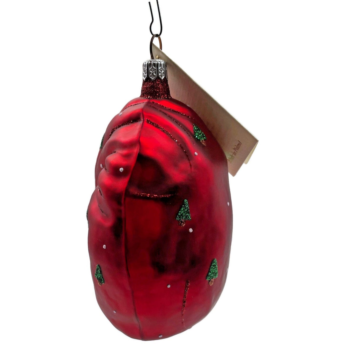 Patricia Breen Advent Santa Claus Red Trees Dots Christmas Tree Ornament