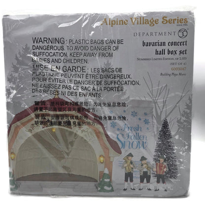 Dept 56 Alpine Village Bavarian Concert Hall Box Set 6003047 Oktoberfest Limited