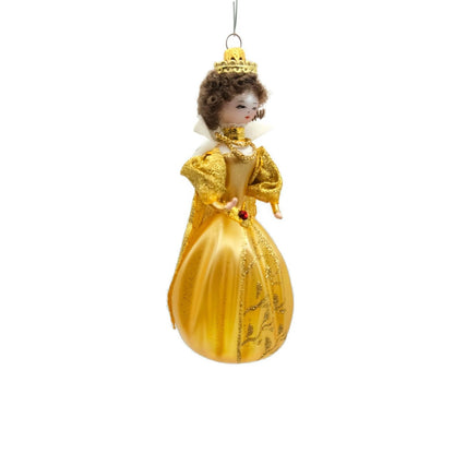 Sofferia De Carlini Queen Victorian Lady Gold Italian Christmas Tree Ornament