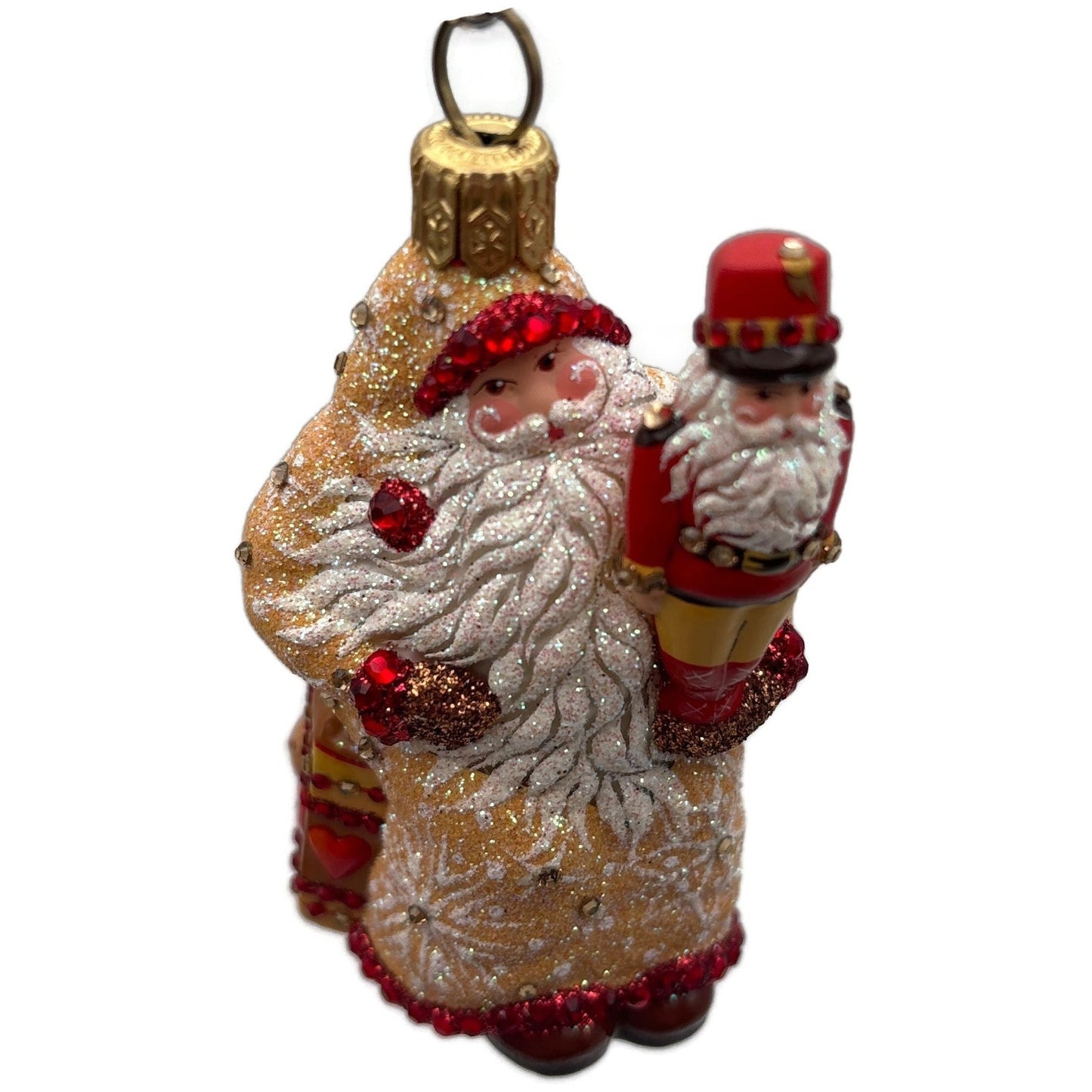 Patricia Breen Nutcracker Nicoud Gingerbread Hearts Christmas Tree Ornament CATZ
