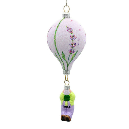 Patricia Breen Miniature Balloon Boy Lavender Floral Christmas Holiday Ornament