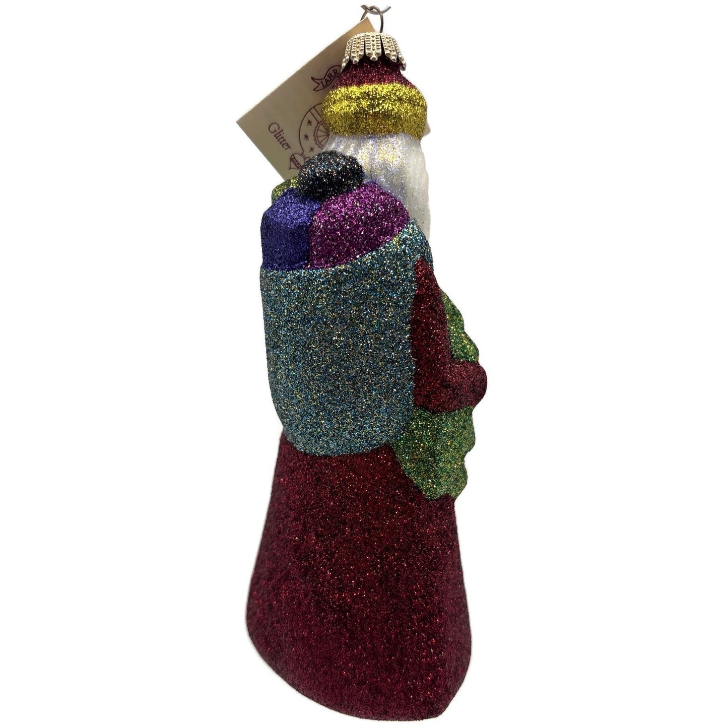 Larry Fraga Mr. Fabulous Glitter Series Santa Claus Christmas Tree Ornament