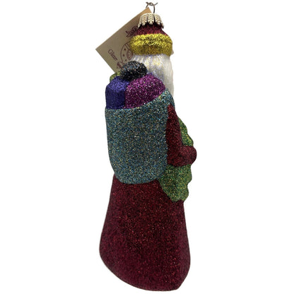 Larry Fraga Mr. Fabulous Glitter Series Santa Claus Christmas Tree Ornament