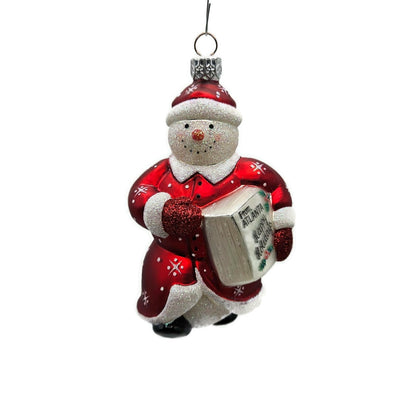 Patricia Breen Special Delivery Red Atlanta Snowman Christmas Tree Ornament