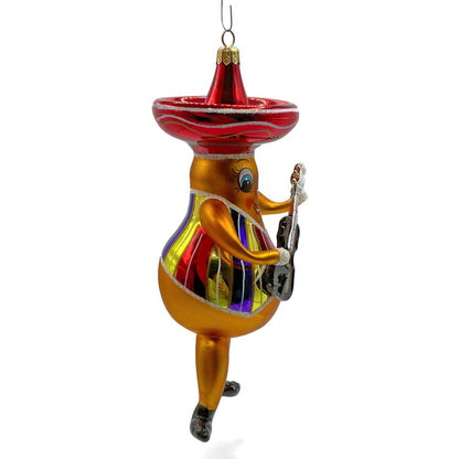 Christopher Radko Pear Fever Mariachi Sombrero Italian Christmas Ornament 99-422