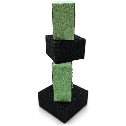 Patricia Breen Presenting Black Floral Blocks Free Standing Christmas Ornament