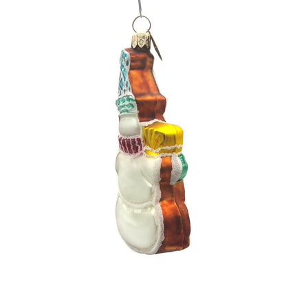 Christopher Radko Cookie Cut Frosty Gem Snowman Christmas Tree Ornament 0107800