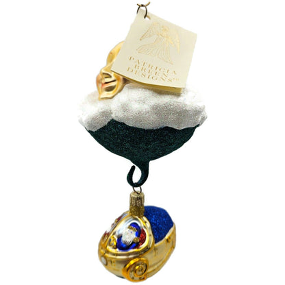 Patricia Breen Santa's Underwater Sleigh Moon Christmas Ornament Signed 9932