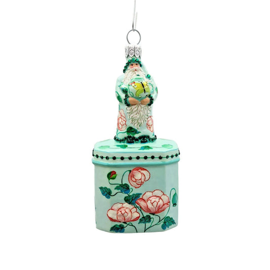 Patricia Breen Santa for Mimi Poppies Tea Party Spring Christmas Tree Ornament