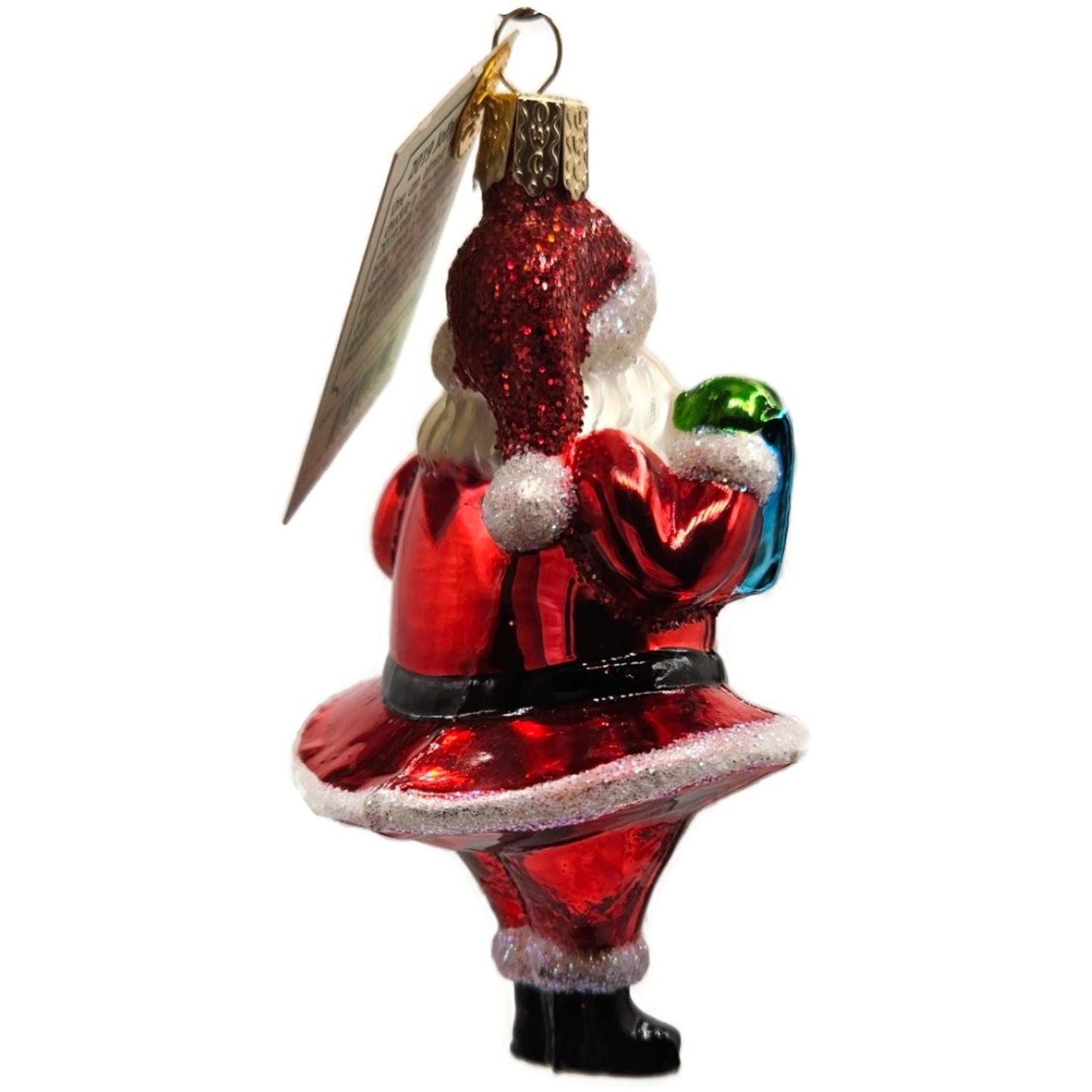 OWC 2019 Jolly Santa Ornament Blown Glass Old World Christmas Holiday Tree Decor