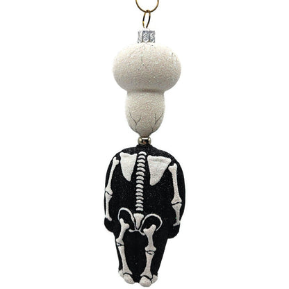 Patricia Breen Kinetic Skelton Black White Skeleton Halloween Christmas Ornament
