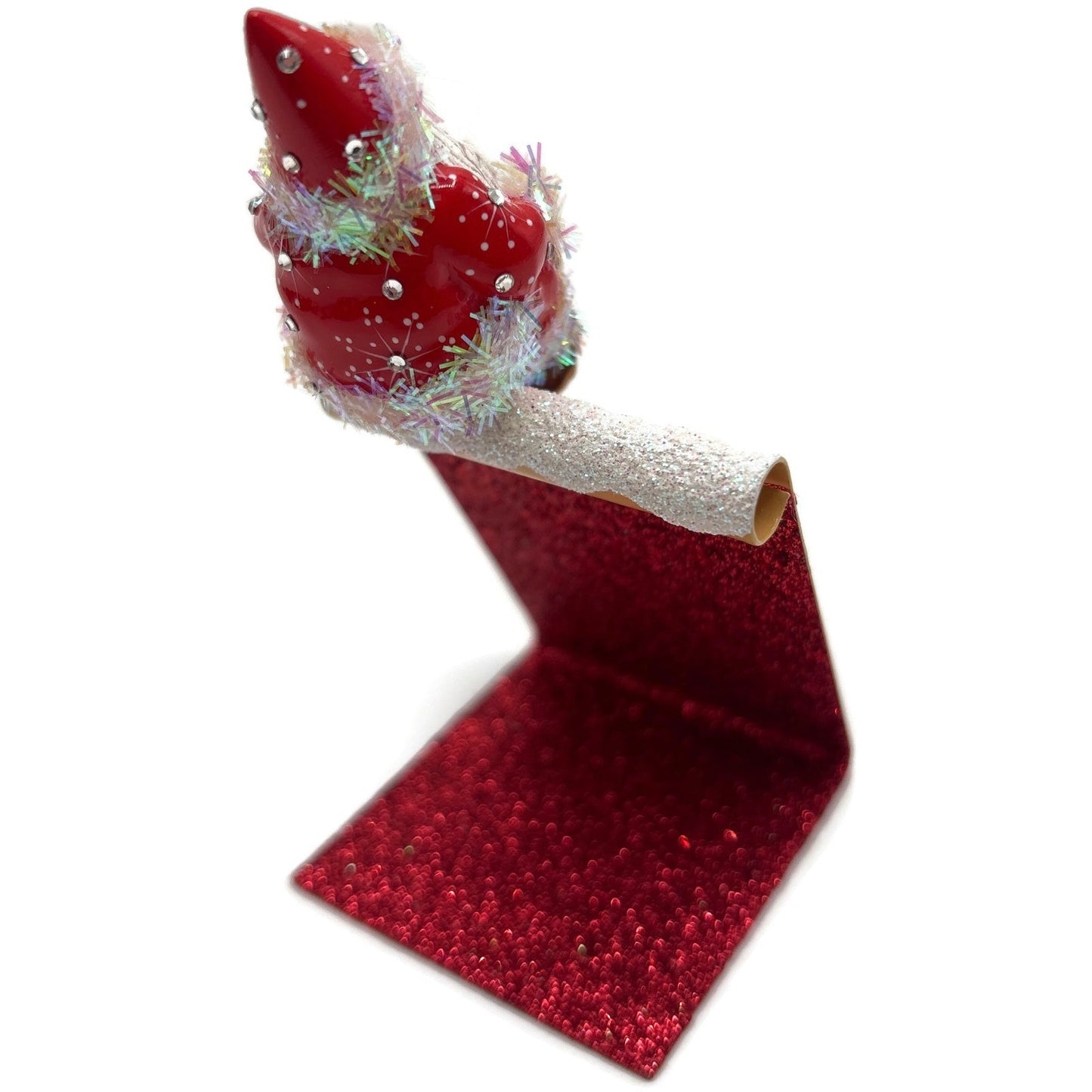 Patricia Breen Christmas Is Here Gingerbread Santa Snowflakes Standing Ornament