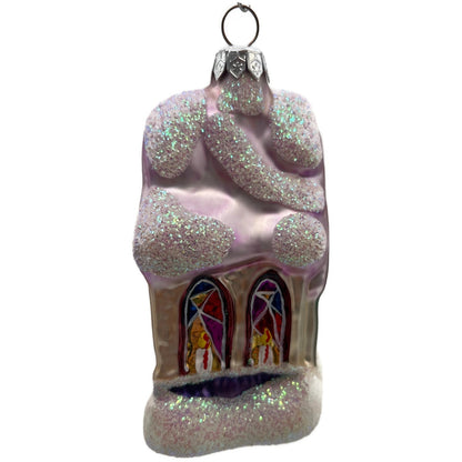 Christopher Radko Midnight Mass Chapel Church Christmas Tree Ornament 94-913-3