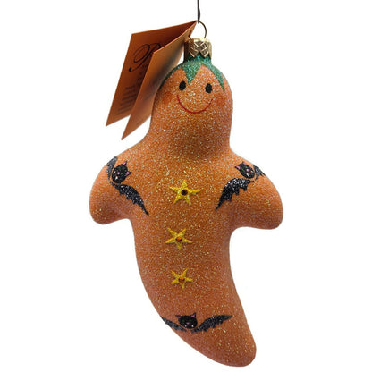 Patricia Breen Very Grand Ghost Orange Bats Stars Halloween Christmas Ornament